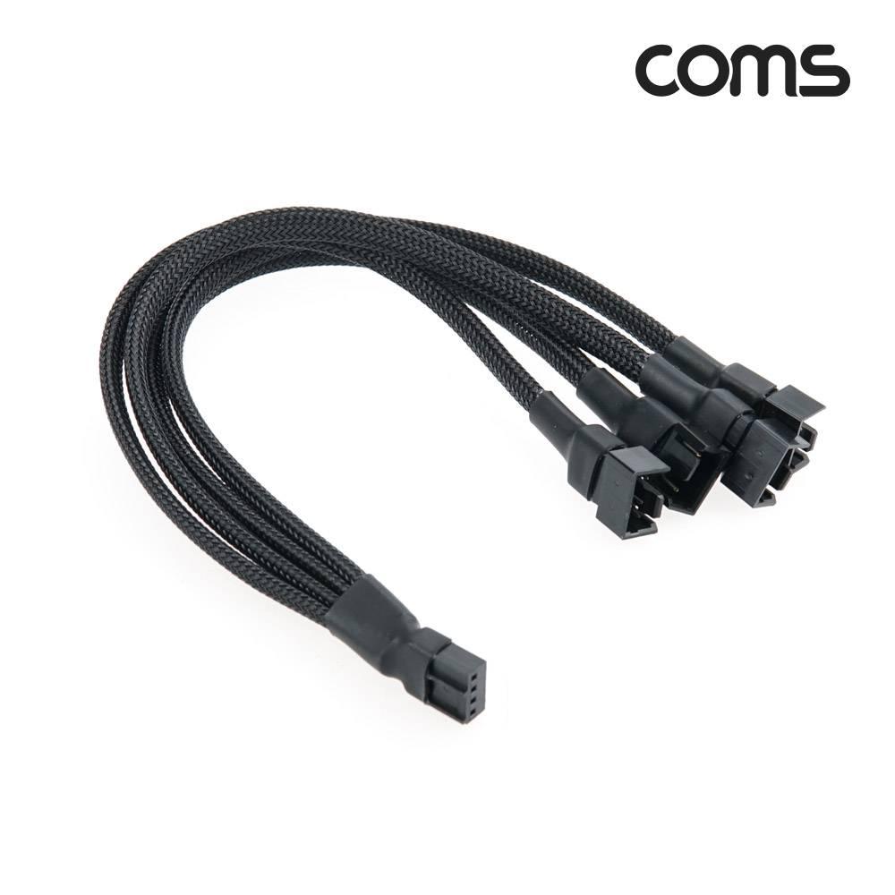 PWM 쿨러 케이블 4핀 4P 4선 분배 Y형 12V전용 25cm