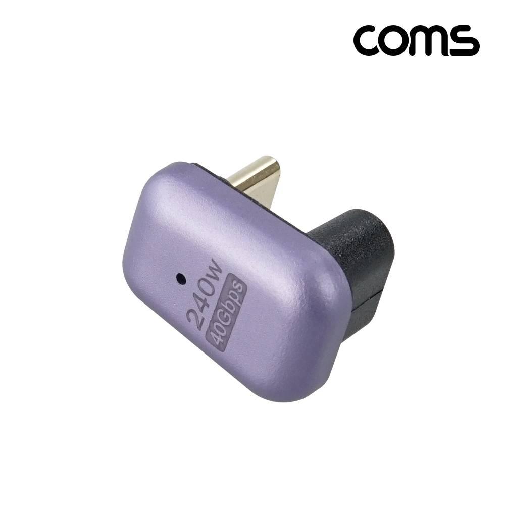 USB 4.0 Type C 꺾임 젠더 C to C타입 GEN3 240W 40Gbps IH613
