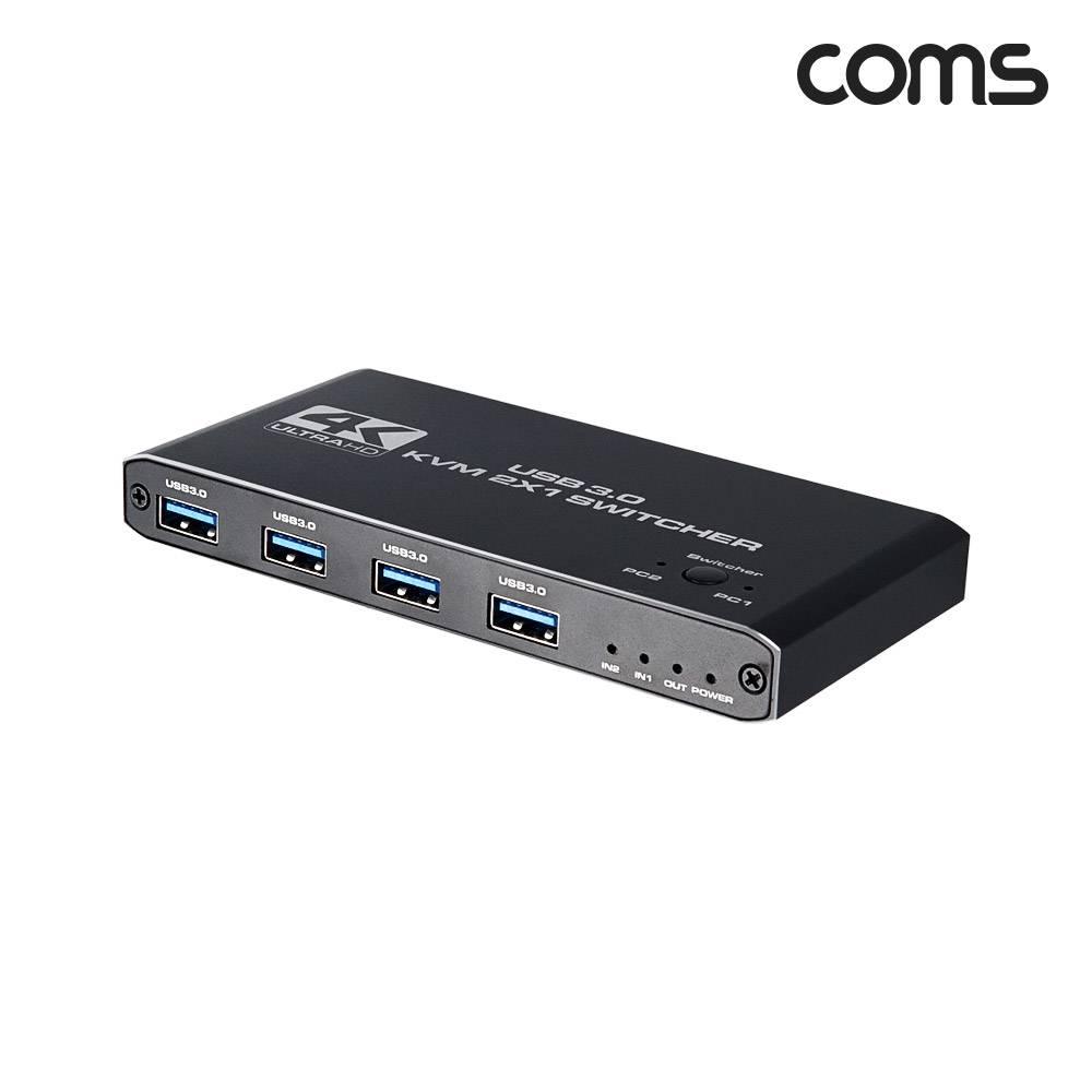 HDMI KVM 스위치 선택기 2대1 PC 2대 제어 USB3.0 4포트 4K 60Hz OU949