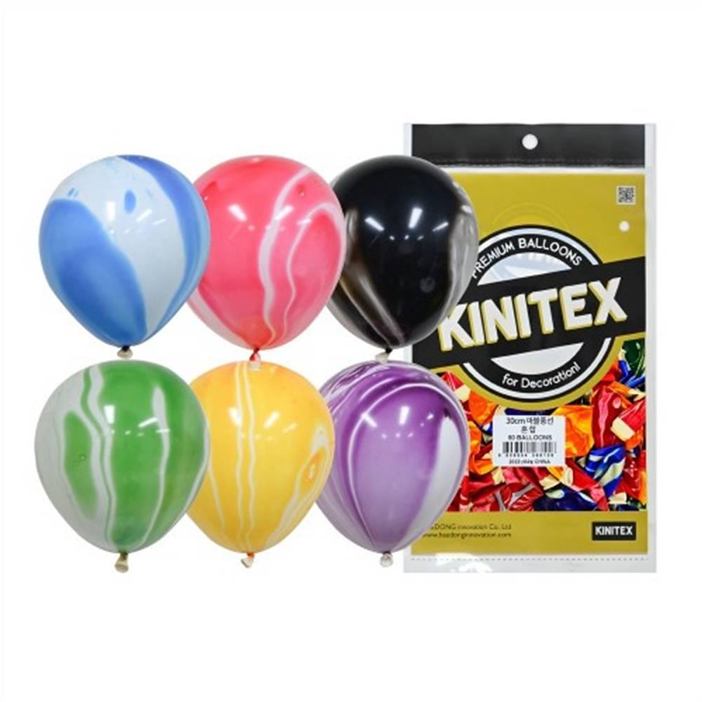 30cm 마블 풍선 (50입)