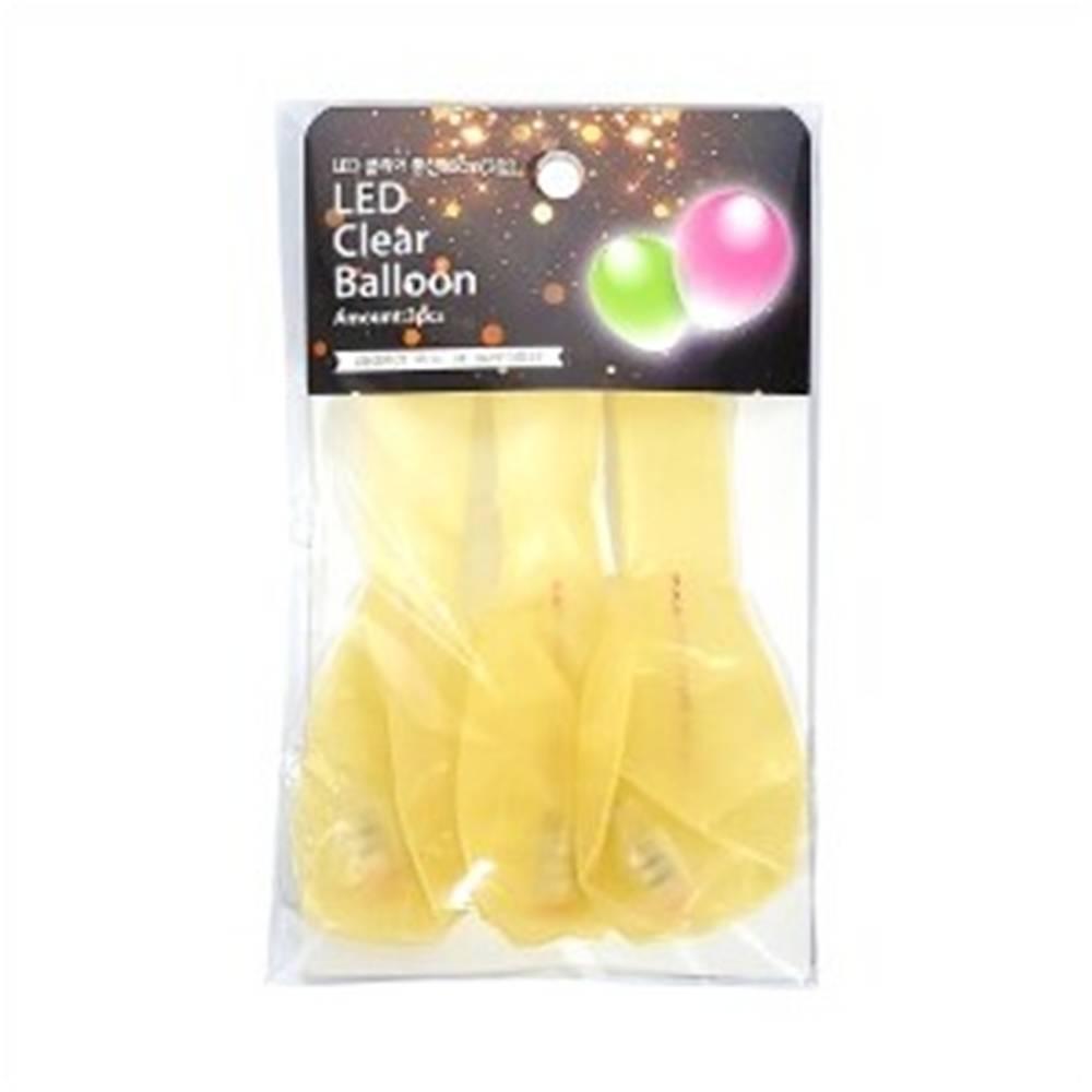 LED풍선 30cm 클리어풍선 (3입)