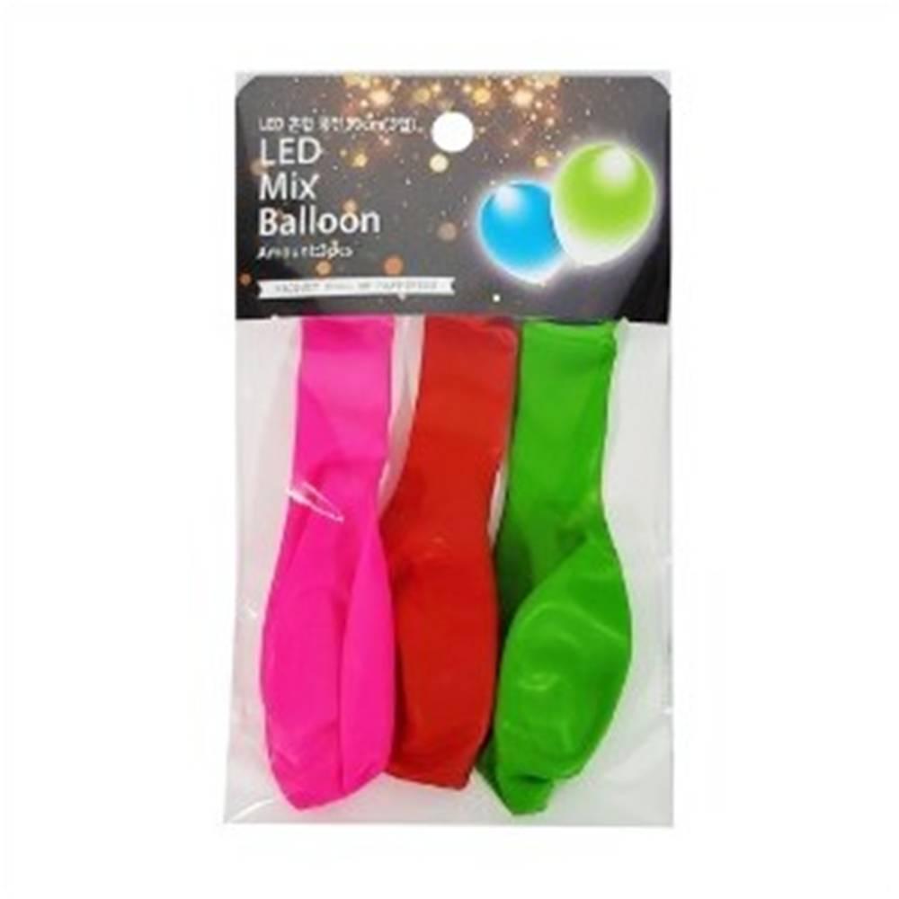 LED풍선 30cm 혼합풍선 (3입)