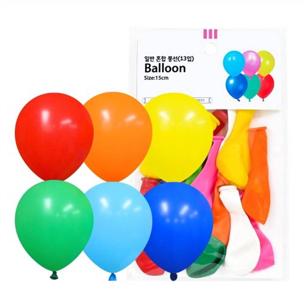 15cm 일반 풍선 혼합(13입)
