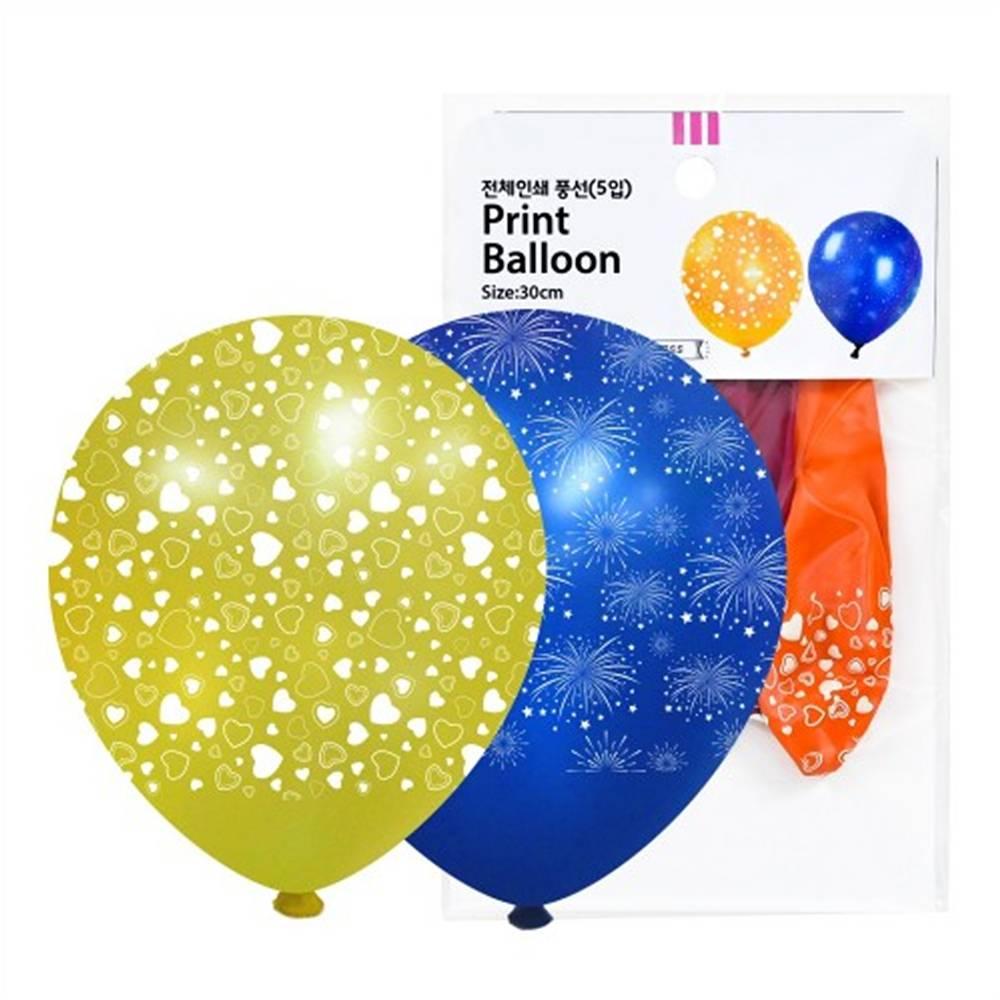 30cm 전체인쇄풍선(4입)