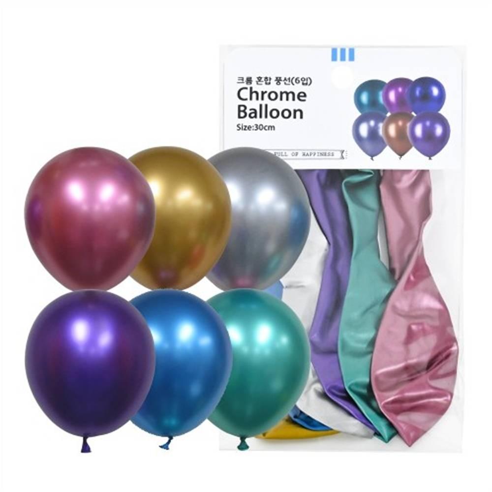 30cm 크롬 풍선(5입)