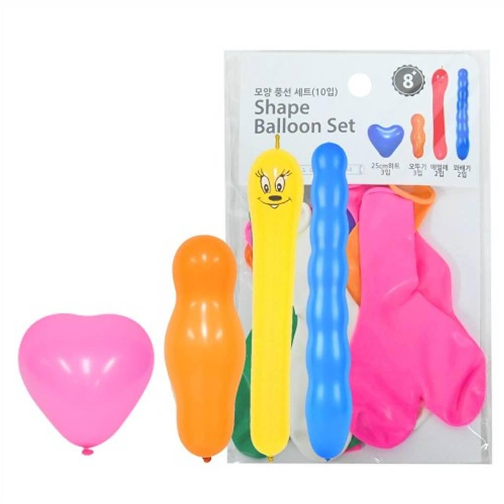 모양풍선세트4종 (10입)