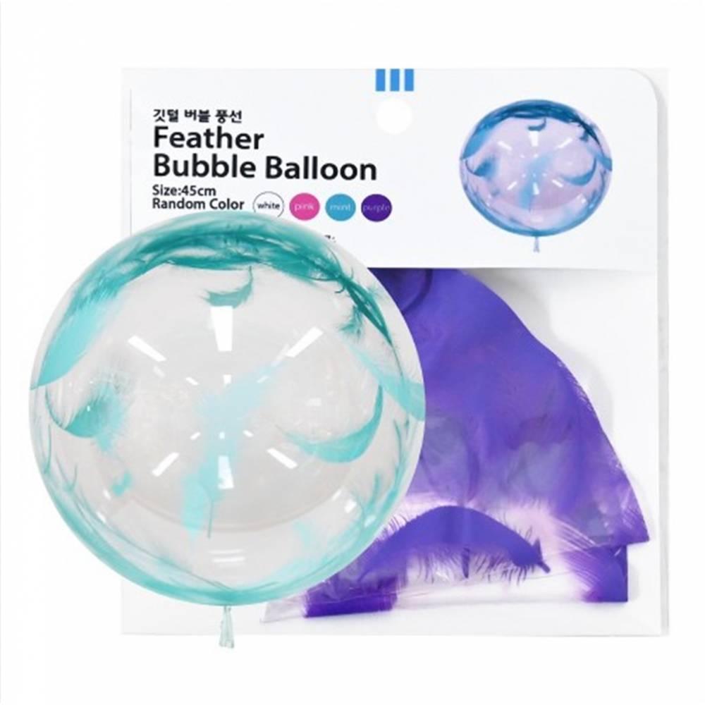 45cm 깃털 버블풍선
