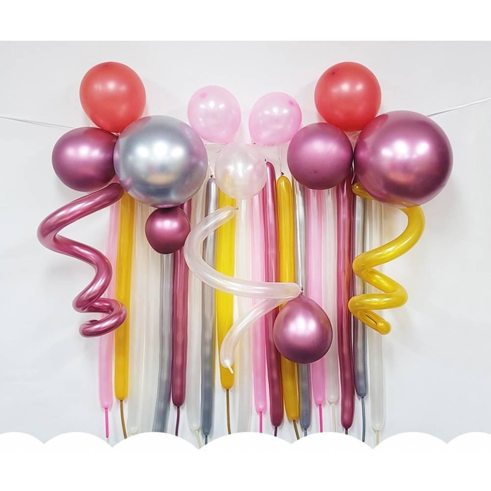 크롬풍선장식가랜드세트