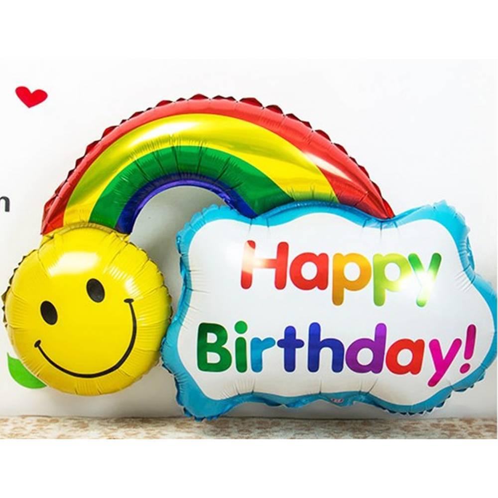 호일풍선 무지개스마일