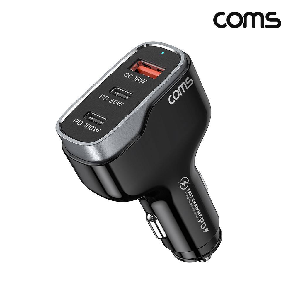 PD 138W 차량용 3포트 고속충전기 QC 초고속 PPS 잭 SD150