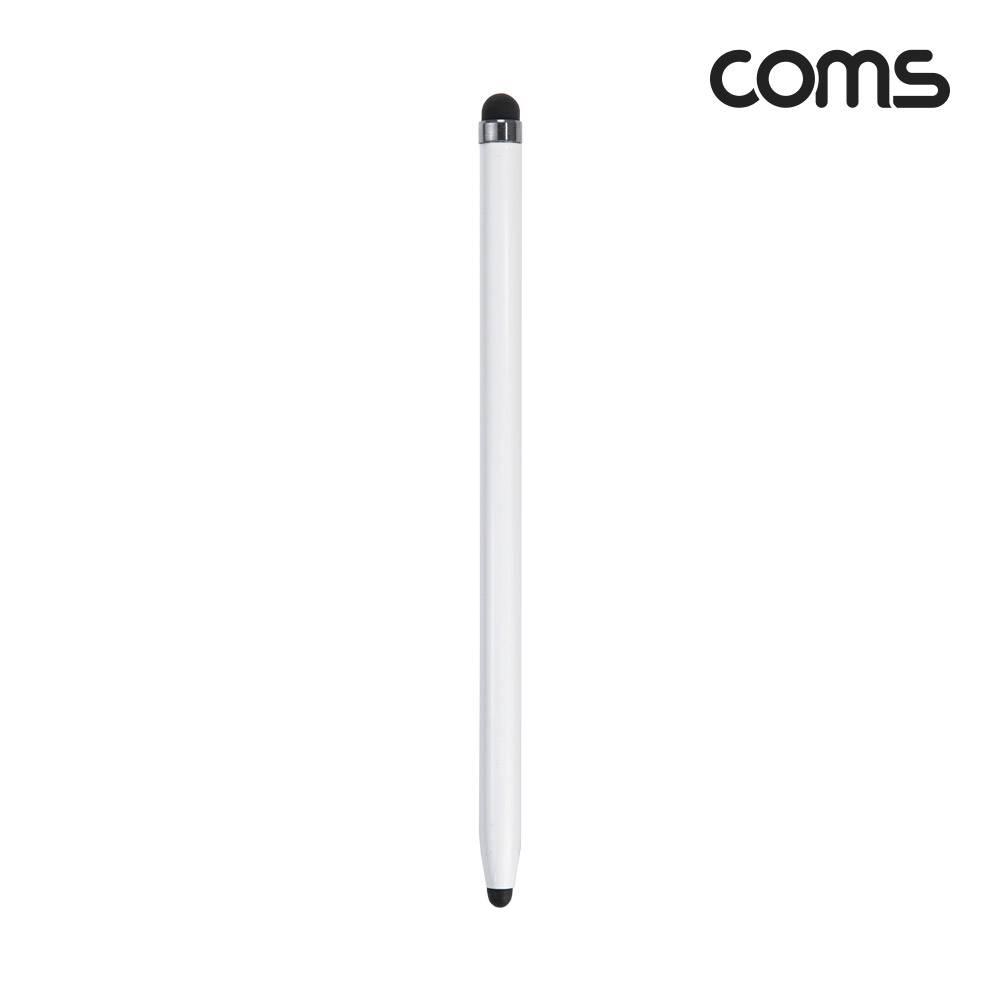 정전식 스마트폰 터치펜 양면 화이트 IH607