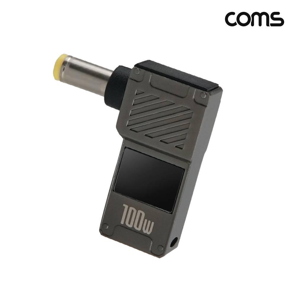 C타입 PD 변환 젠더 100W 20V 꺾임 고리형 외경 5.5 내경 2.5 JA419
