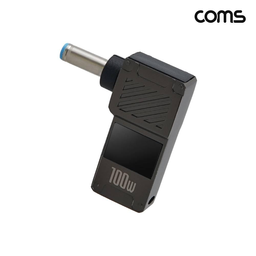 C타입  PD 변환 젠더 100W 20V 꺾임 고리형 외경 4.5 내경 3.0 JA410