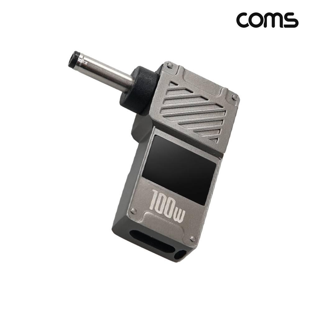 C타입 DELL PD 변환 젠더 100W 20V 꺾임 고리형 외경 3.5 내경 1.35 JA404