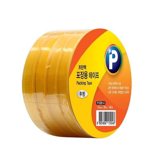 포장용테이프 투명 4롤 ( 12mm x 20m )
