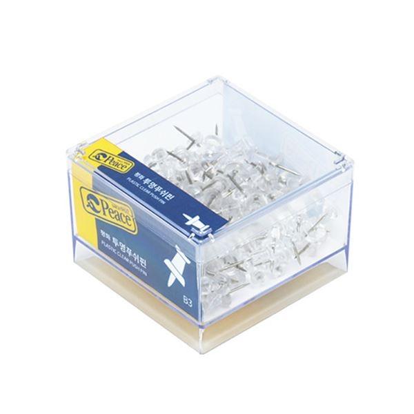 B3-평화 투명푸쉬핀