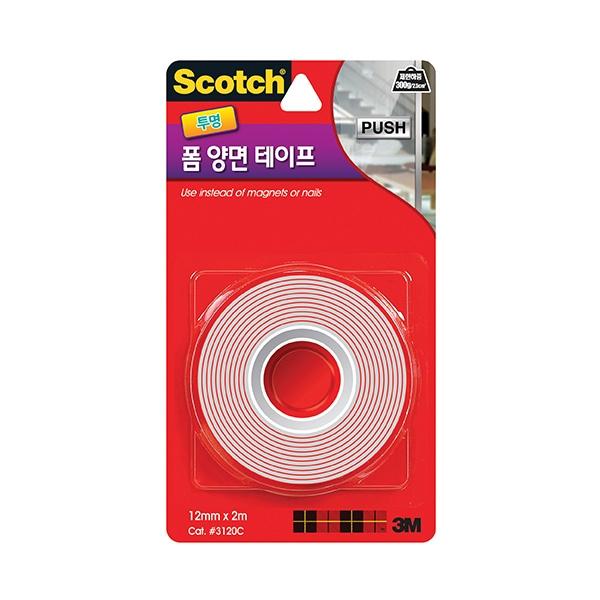 스카치 강력 투명 폼 양면 테이프 3120C (12mmx2m)