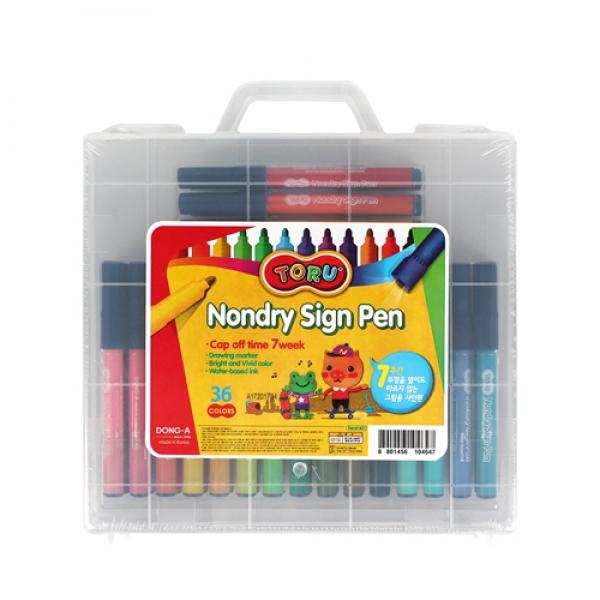 논드라이사인펜 빅센시 36색-토루(사출)