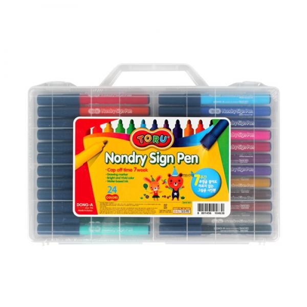 논드라이사인펜 빅센시 24색-토루(사출)