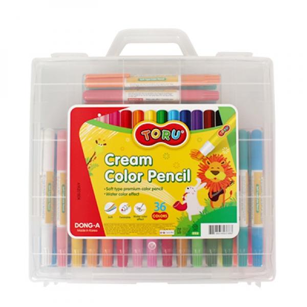 크림색연필 36색 -토루