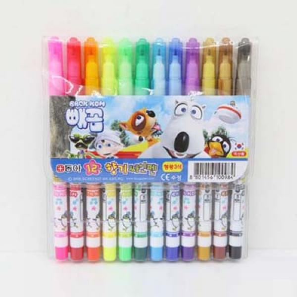 12색 향기사인펜 빼꼼