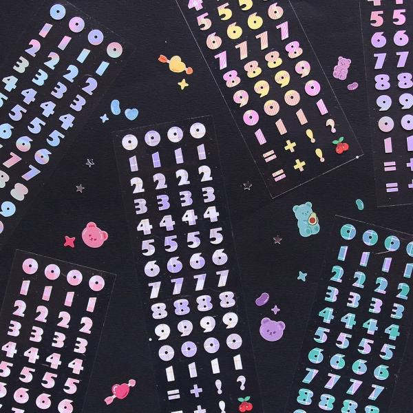 하이틴 넘버 리무버 씰스티커 6종 세트