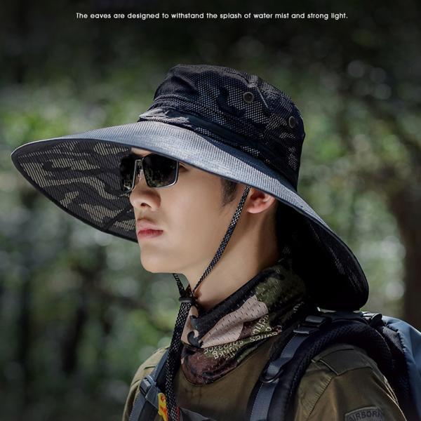 정글 자외선차단모자 사파리 그늘막 썬캡 등산 챙