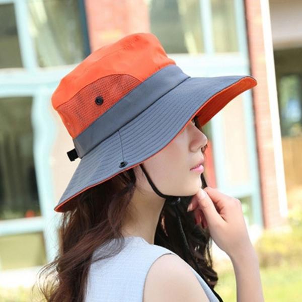 여성용 나들이 피크닉 등산용 햇빛 가리개 모자