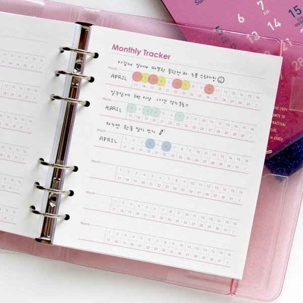 A6 WIDE 6공 테마 리필 속지