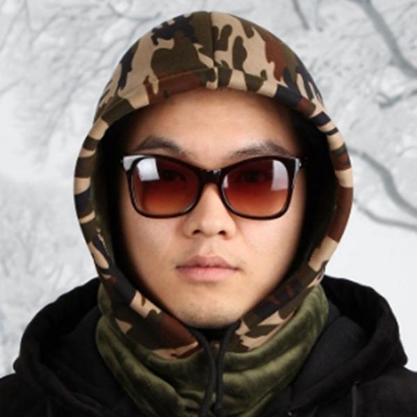 겨울 방한 패션 밀리터리 후드 넥워머 남성용 선물