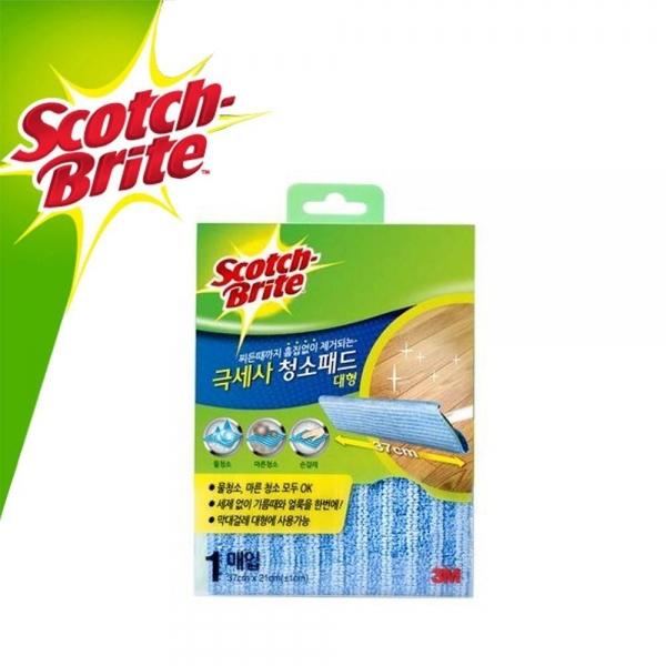 3M 스카치 브라이트 극세사 청소패드 대형 1매