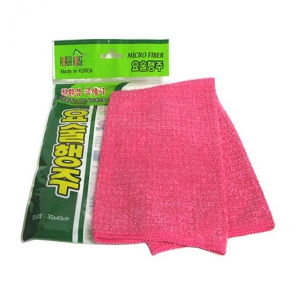 극세사 행주 세차 걸레 요술 행주 핑크 40CM 1장