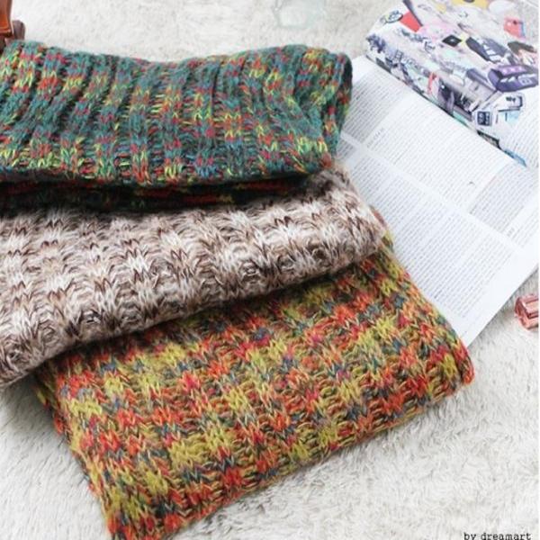 E 8 레인보우 목도리/머플러/겨울머플러