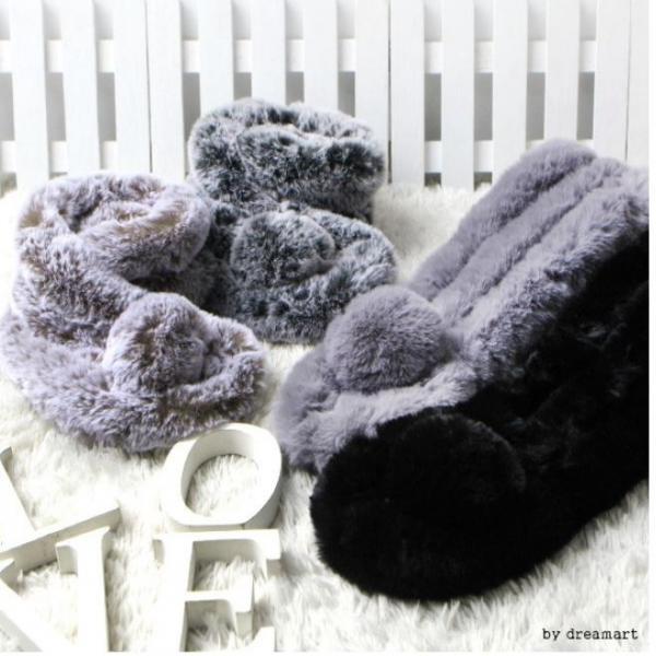 왕방울 퍼 밍크목도리/인조모피/퍼/겨울목도리