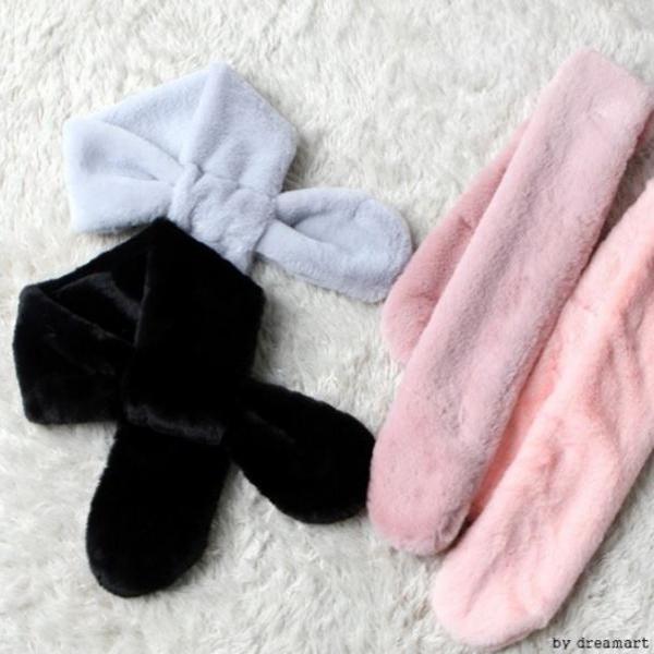 라운드 밍크목도리/인조모피/퍼/겨울목도리