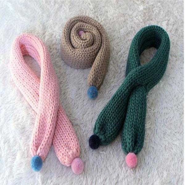 아동용 방울 쁘띠목도리 /겨울/니트/쁘띠