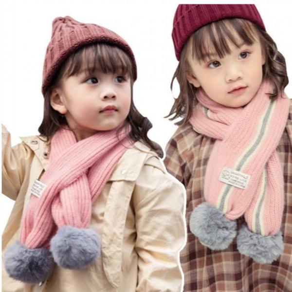 투컬러 방울 아동목도리 2종 모음전 /겨울/니트/쁘띠 /겨울/니트/쁘띠