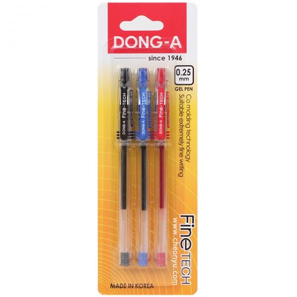 파인테크 0.25mm 볼펜 혼합 3개입세트