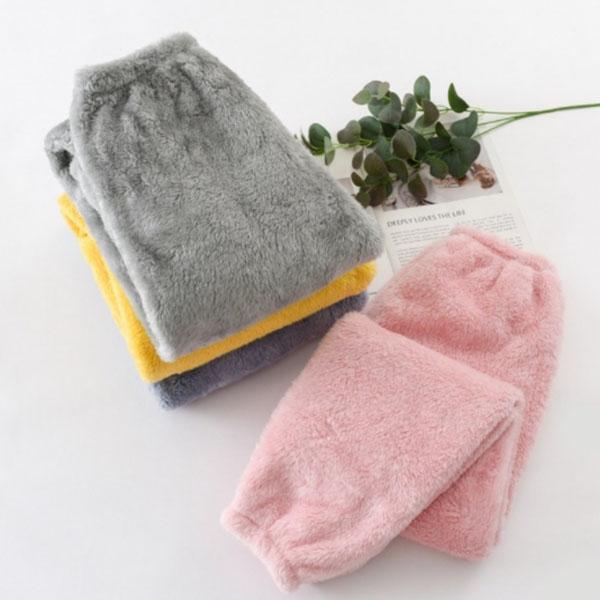 PP 남녀두터운수면파자마 잠옷 바지 겨울 커플