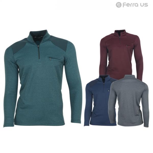 페라어스 남성 등산 배색 기모 티셔츠 OCTJAD5001W1