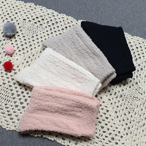 여름 겨울 4계절 중목 수면양말 인디핑크