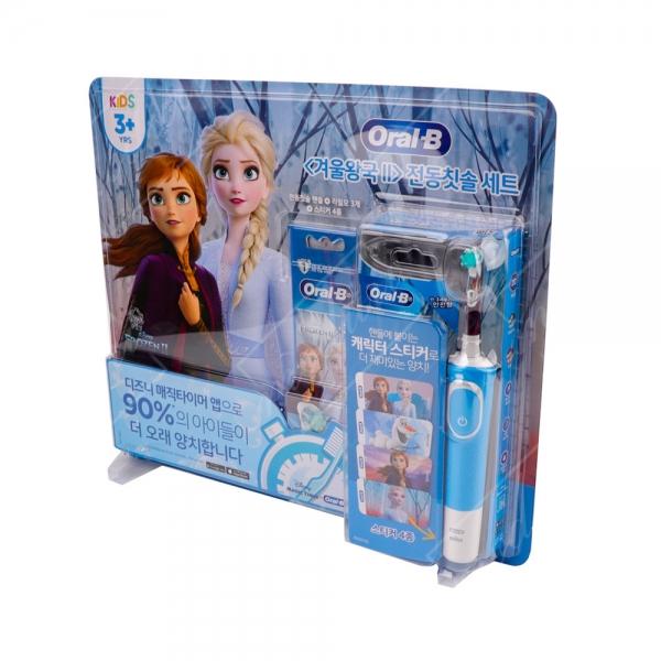 오랄비 어린이 겨울왕국2 전동칫솔 칫솔모 세트