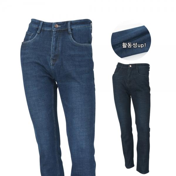 엣지애 남성 스판 융털 안감 겨울 청바지 MCPTX8002W0