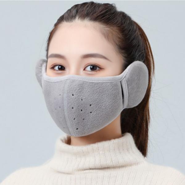 겨울 방한 귀도리 마스크(그레이)