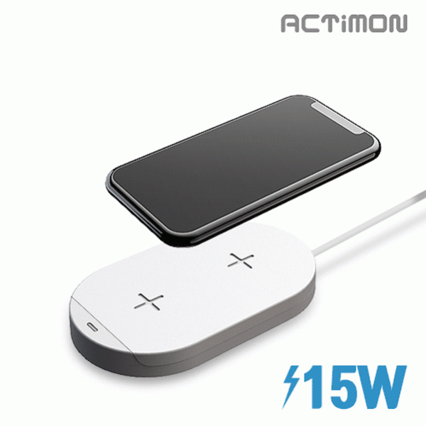 [엑티몬]15W C타입 고속 무선 충전거치대 (케이블 미포함)