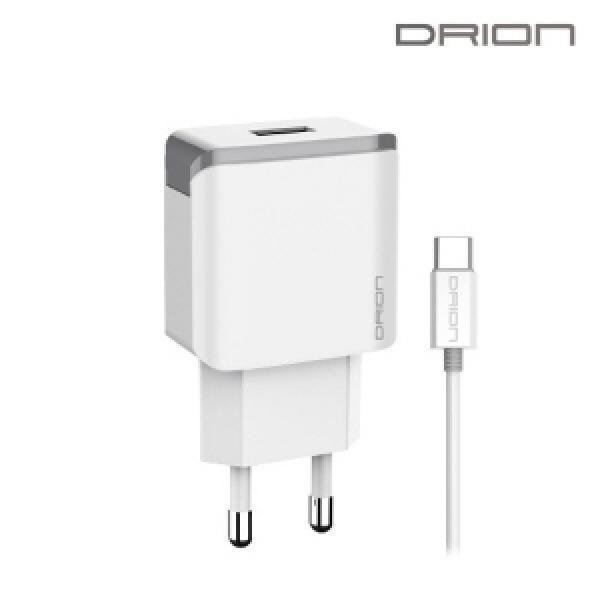 [드리온] 가정용충전기 USB1구 QC 3.0 (C타입 케이블 포함)