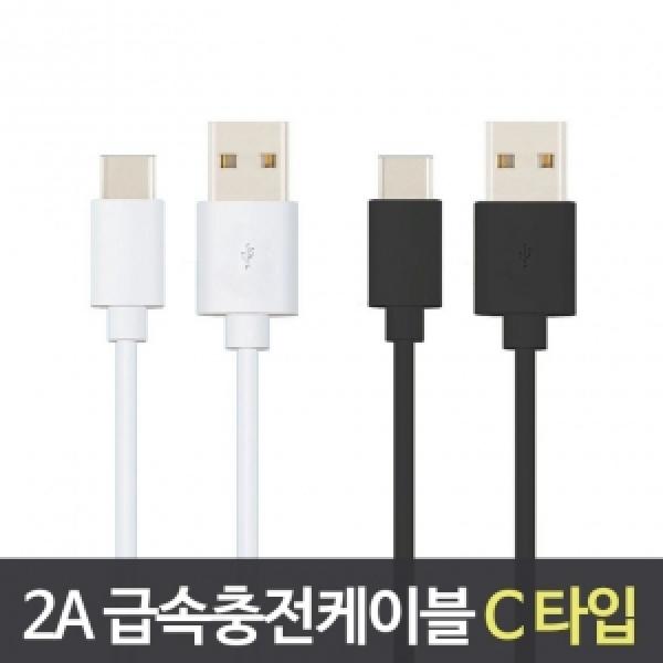 [C&J] C타입 2A 고속 충전 데이터 케이블(1M)