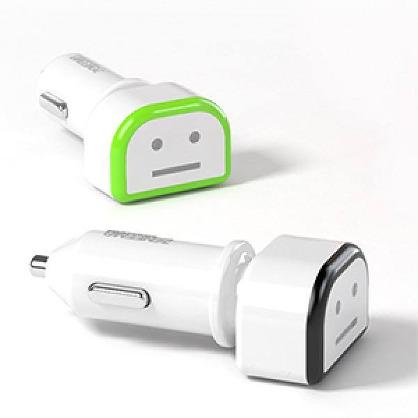 [제니마]이모티 마이크로5핀 차량용충전기(일체형)