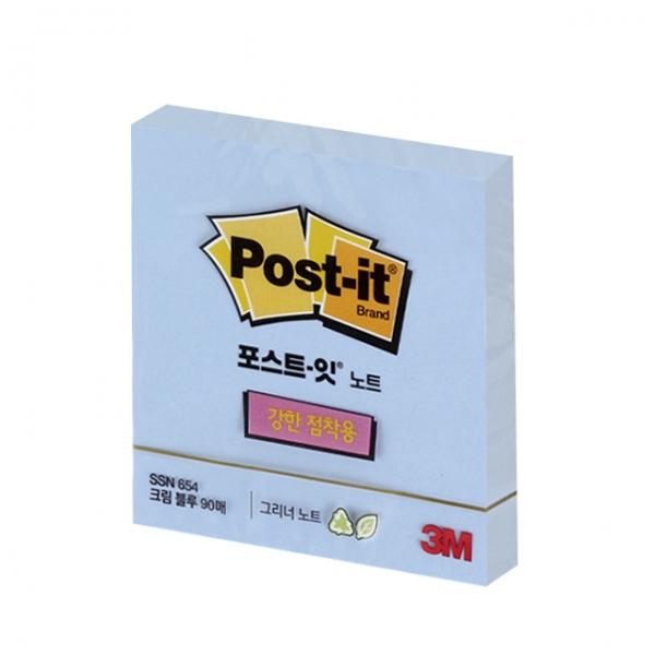 노트 강한점착용 크림블루 654 (76x76)