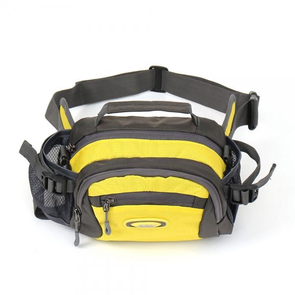 물병수납 등산용 힙색 트레킹 허리가방(옐로우)